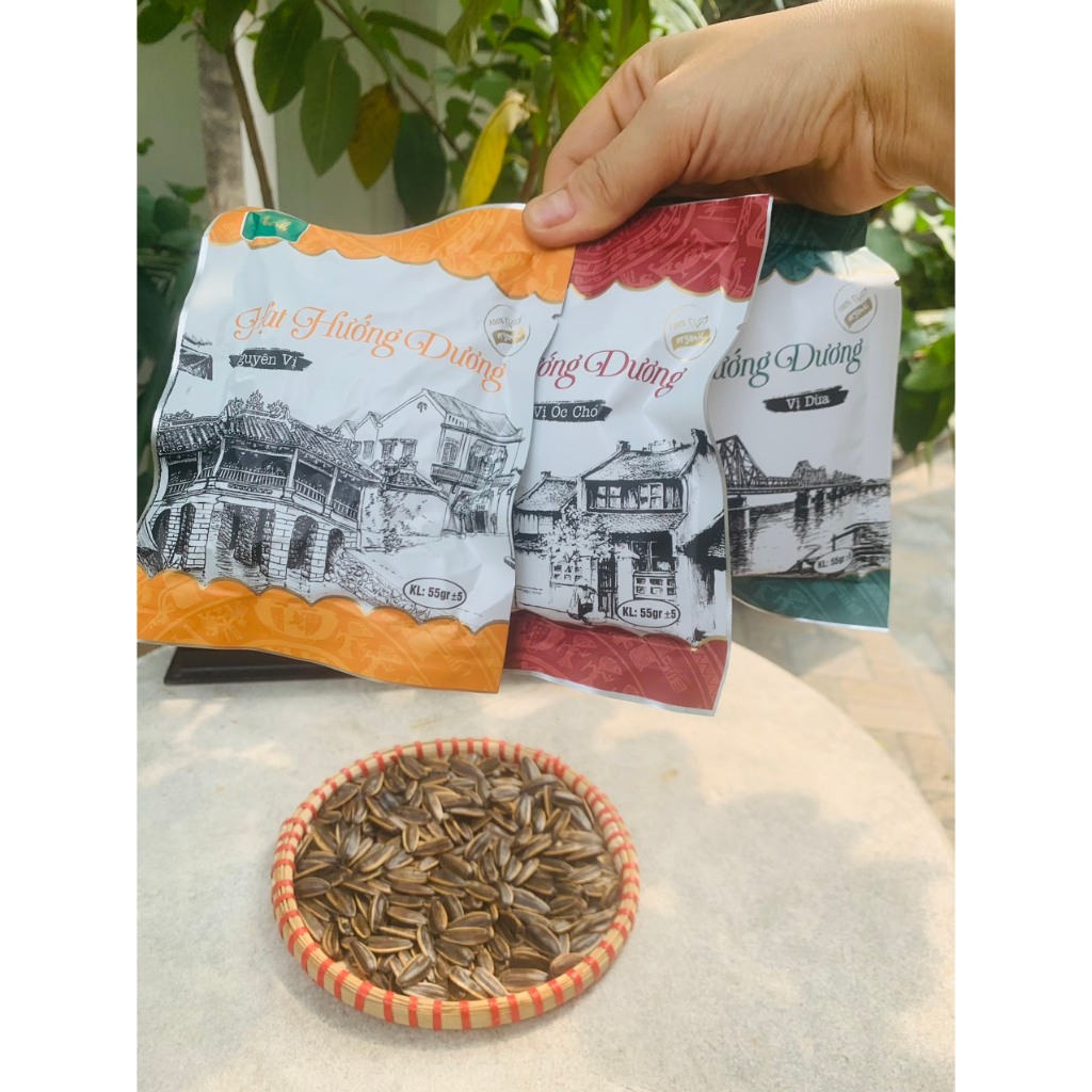 COMBO Tùy Chọn - Hạt Hướng Dương 3 Vị Tự Nhiên, Dừa, Óc Chó Gói 55G - HULA FOOD