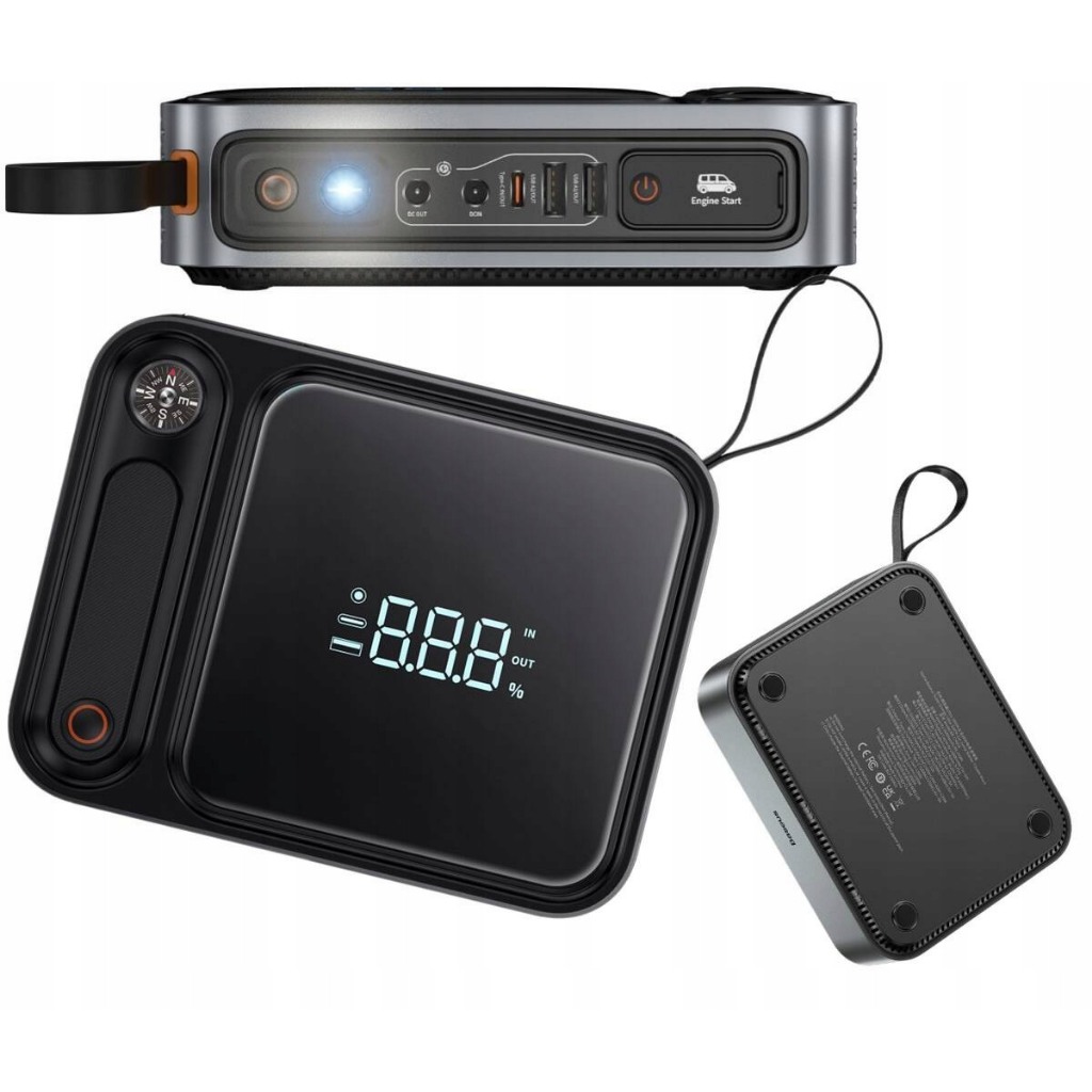 Bộ kích nổ xe hơi ôtô đa năng Baseus Super Energy Car Jump Starter, Kiêm Pin sạc dự phòng 10000 - 30000mAh