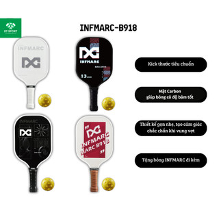 Vợt Pickleball IFNMARC-B918 Series , Mặt vợt làm bằng Carbon bám bóng, Tặng Bao Đựng Vợt
