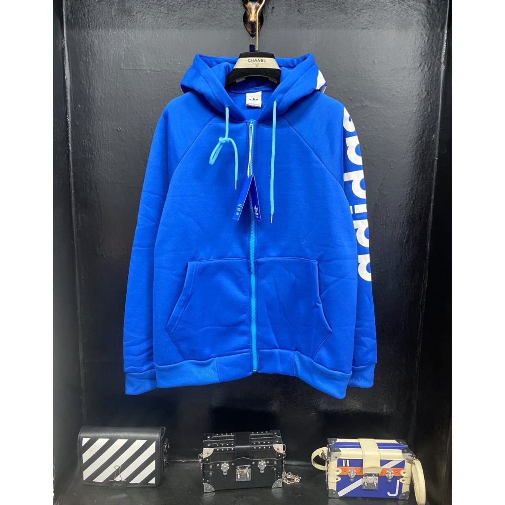 Áo Hoodie Zip Có Mũ Cực Đẹp - Áo Khoác Zip Adidas In Chữ Cực Nét