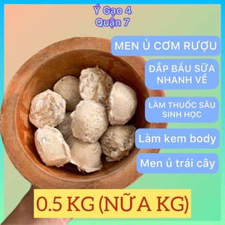 Men Ruou Ủ Cơm 500 gram - Nấu ruou làm tại nhà, làm cơm ruou nếp than/ nếp cẩm, phân bón sinh học, ủ trái cây