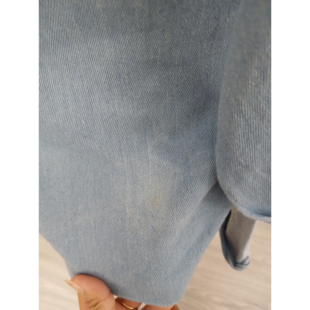 Đầm denim ống tua rua - S/M