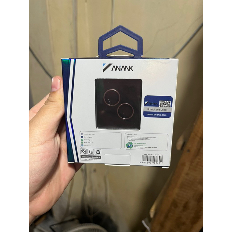 Bộ dán Lens Anank bảo vệ mắt camera cho iPhone 15/ 15 Plus 2 tầng kính + vành nhôm siêu trong xịn Full Box