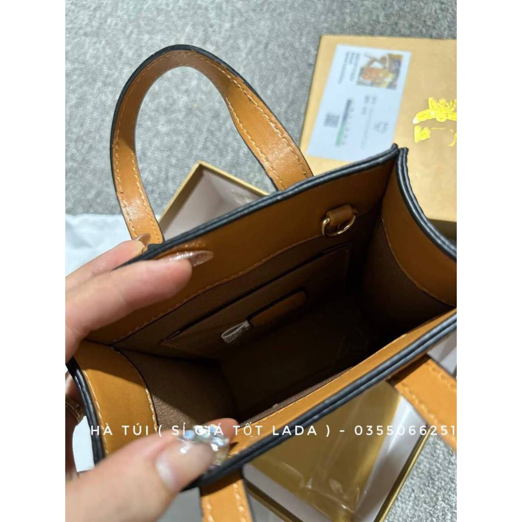 Túi tote điện thoại Mờ cê m đeo chéo kèm móc mickey