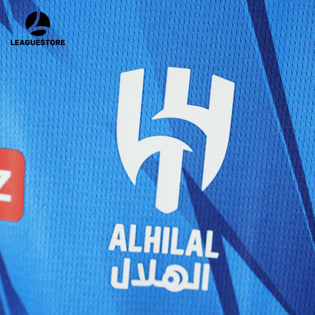 Bộ đá bóng Al Hilal Leaguestore - áo Neymar jr sân nhà màu xanh 23-24 form âu vải thái dệt mịn