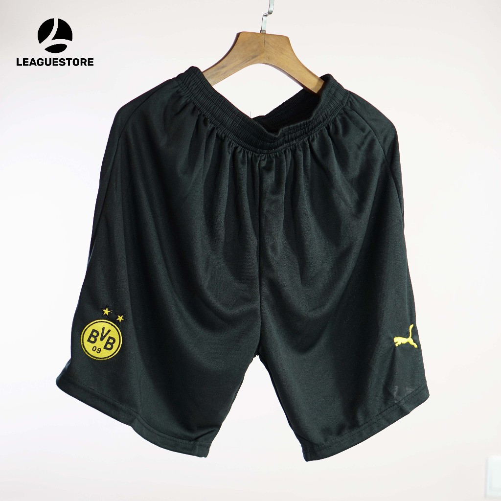 Bộ đá bóng Dortmund Leaguestore - quần áo thể thao nam sân khách màu loang đen 23-24 vải thái dệt mịn form âu