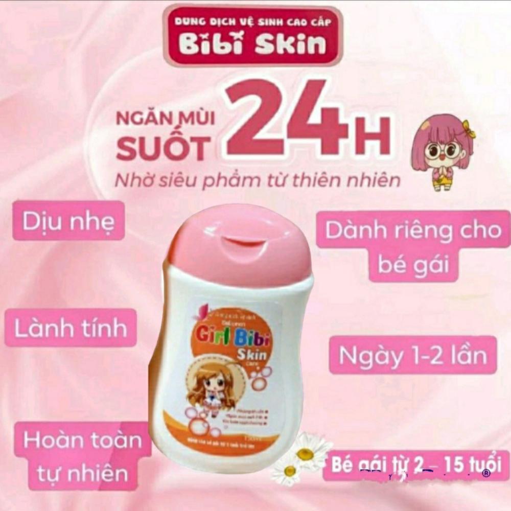 Dung dịch vệ sinh Girl Bibi chai 150ml an toàn cho bé yêu giúp kháng khuẩn,ngăn mùi suốt 24h