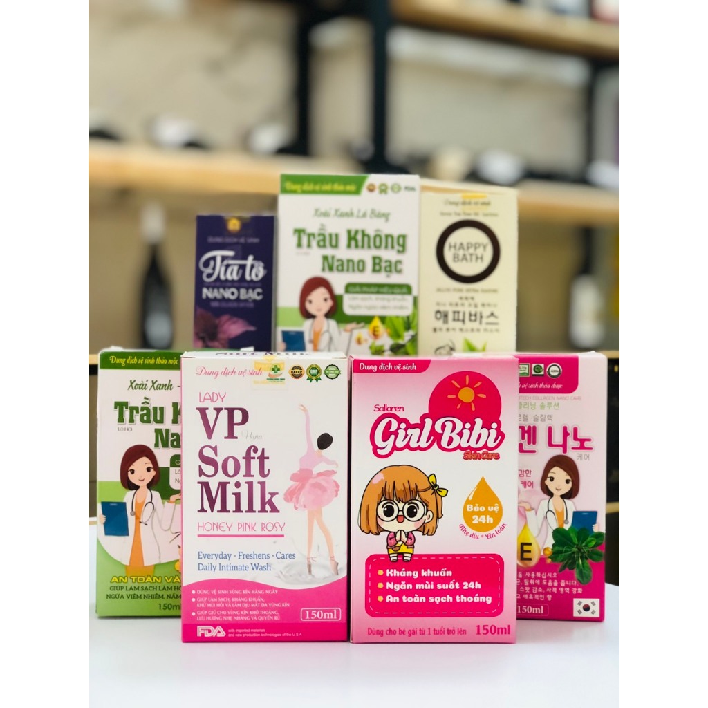 Dung dịch vệ sinh Girl Bibi chai 150ml an toàn cho bé yêu giúp kháng khuẩn,ngăn mùi suốt 24h