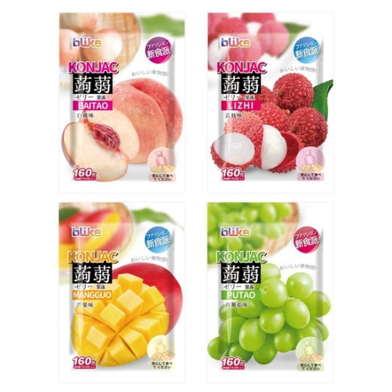 Thạch Trái Cây Konjac Nhiều Vị túi 160g