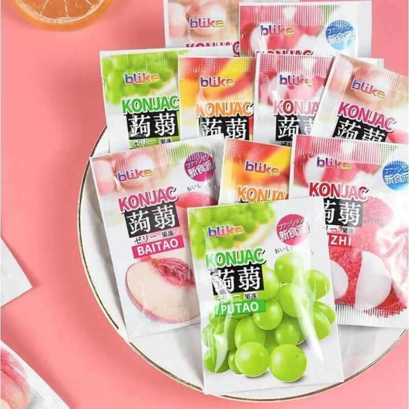 Thạch Trái Cây Konjac Nhiều Vị túi 160g