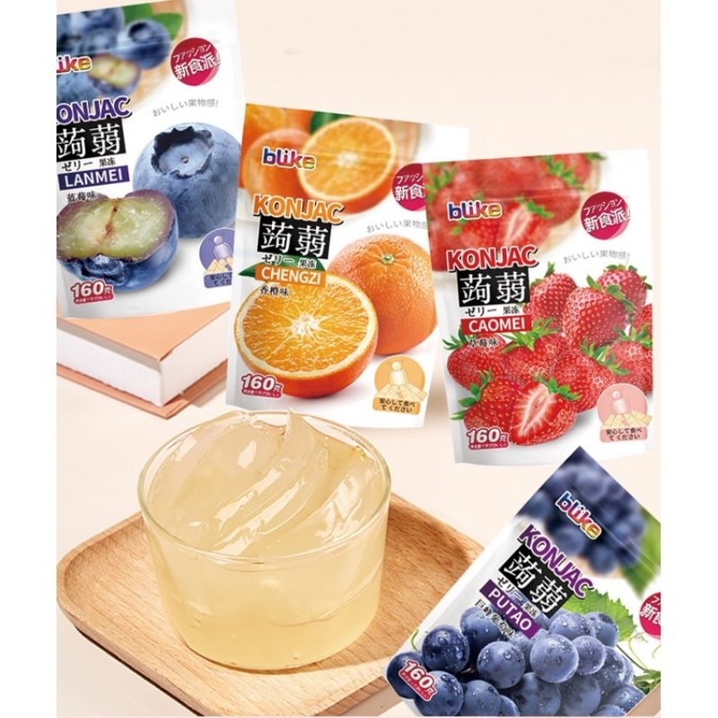 Thạch Trái Cây Konjac Nhiều Vị túi 160g