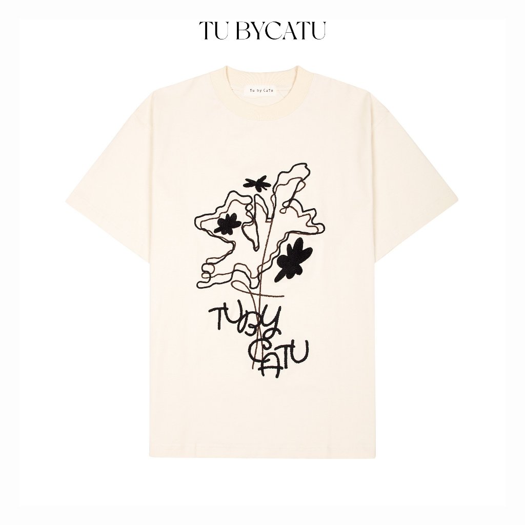 TUBYCATU | Áo thun calantha black/ begie tee