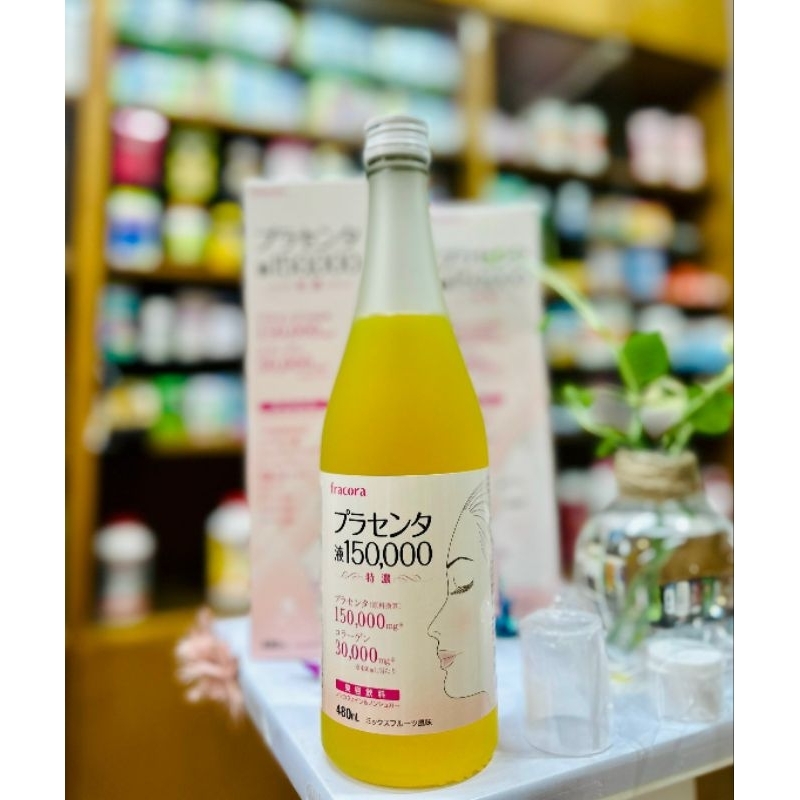 Nước Uống Nhau Thai Collagen Fracora Placenta 150.000mg Chai 480ml