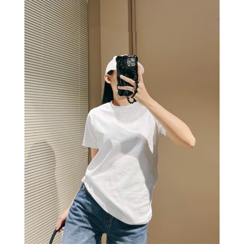 Áo  nữ trắng đen chất liệu cotton không pha phong cách trẻ trung năng động thoải mái