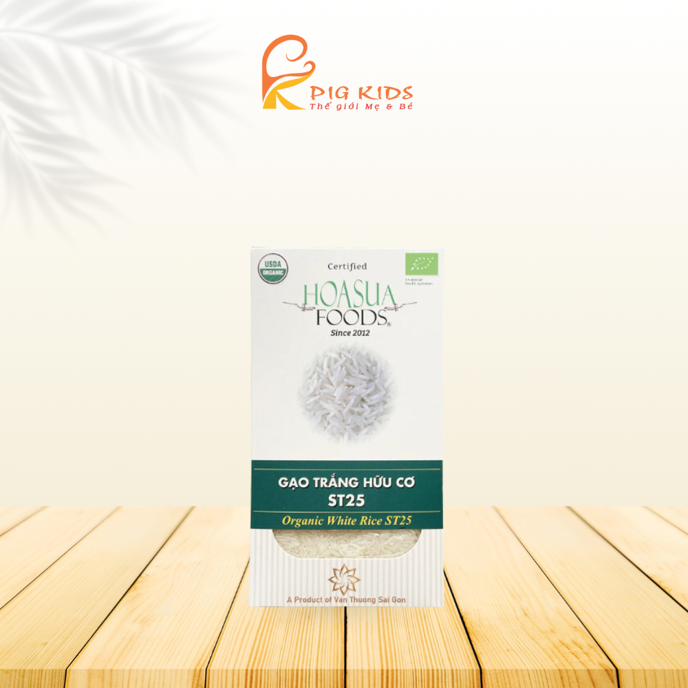 Gạo trắng hữu cơ Japonica/ST25 Hoa Sữa Cho Bé Ăn Dặm 1kg