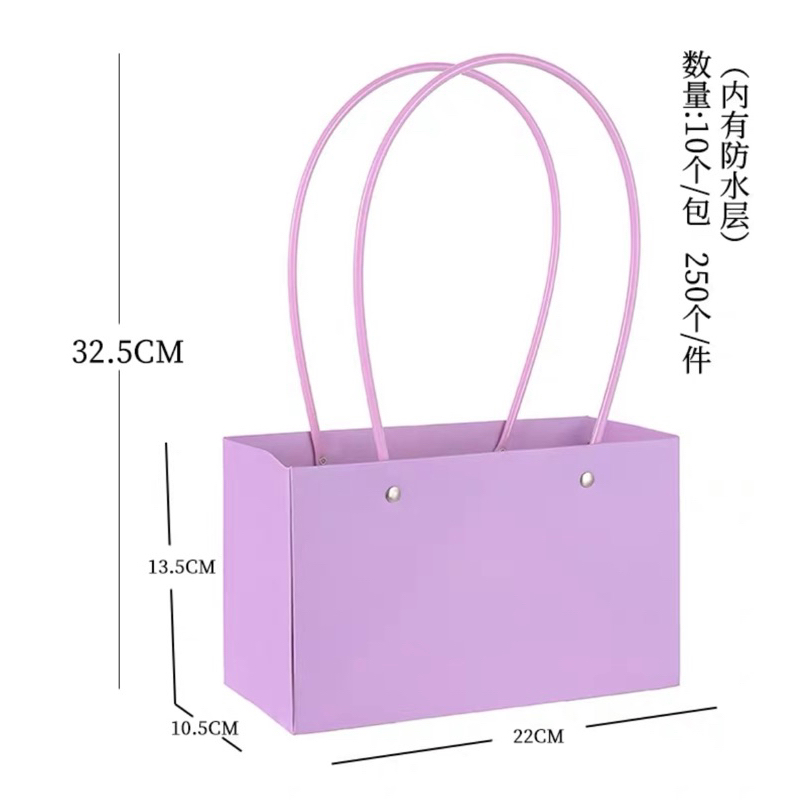 Túi giấy cắm hoa tươi hoa giả 32,5x22x13,5