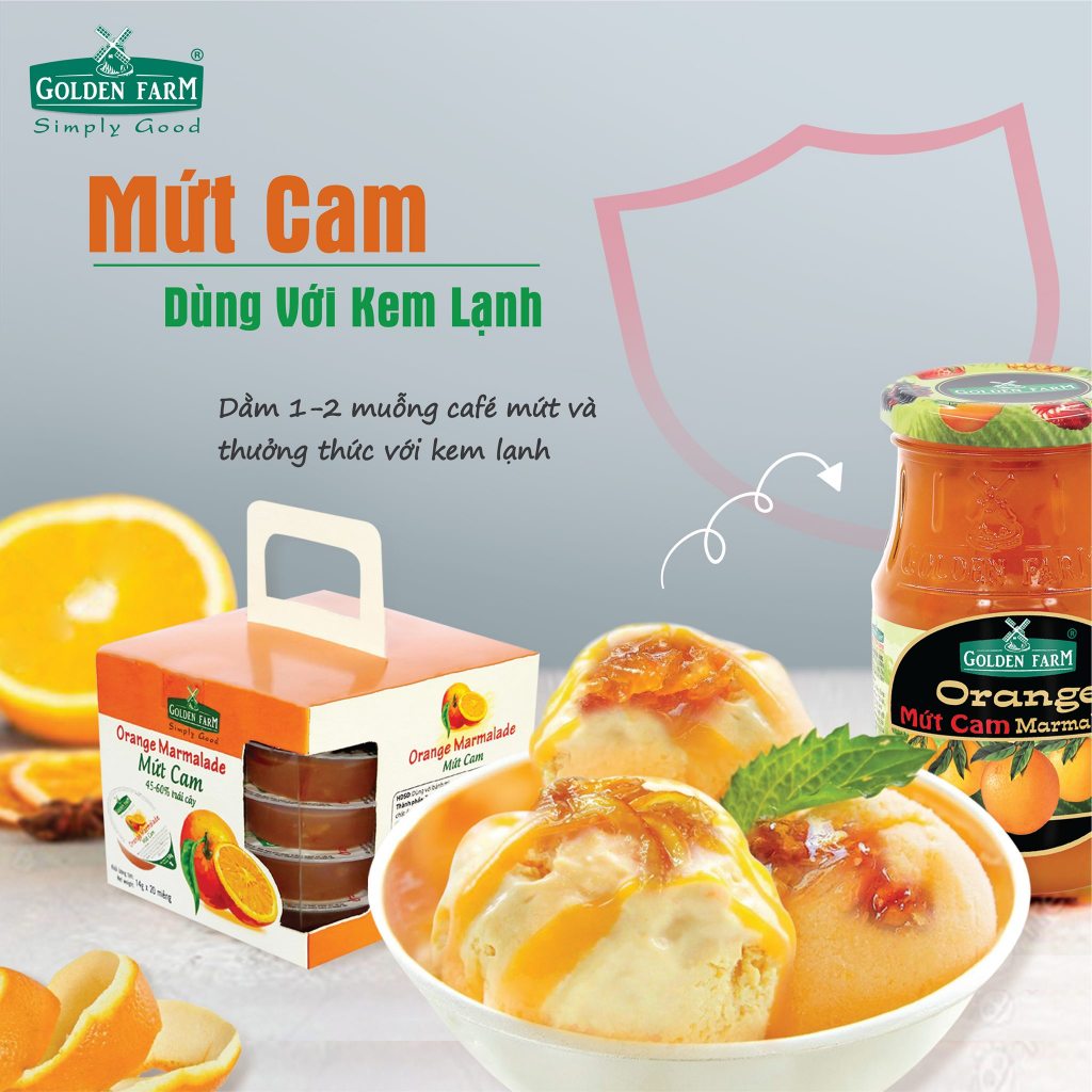 Mứt Golden Farm nhiều mùi 210g - 450g