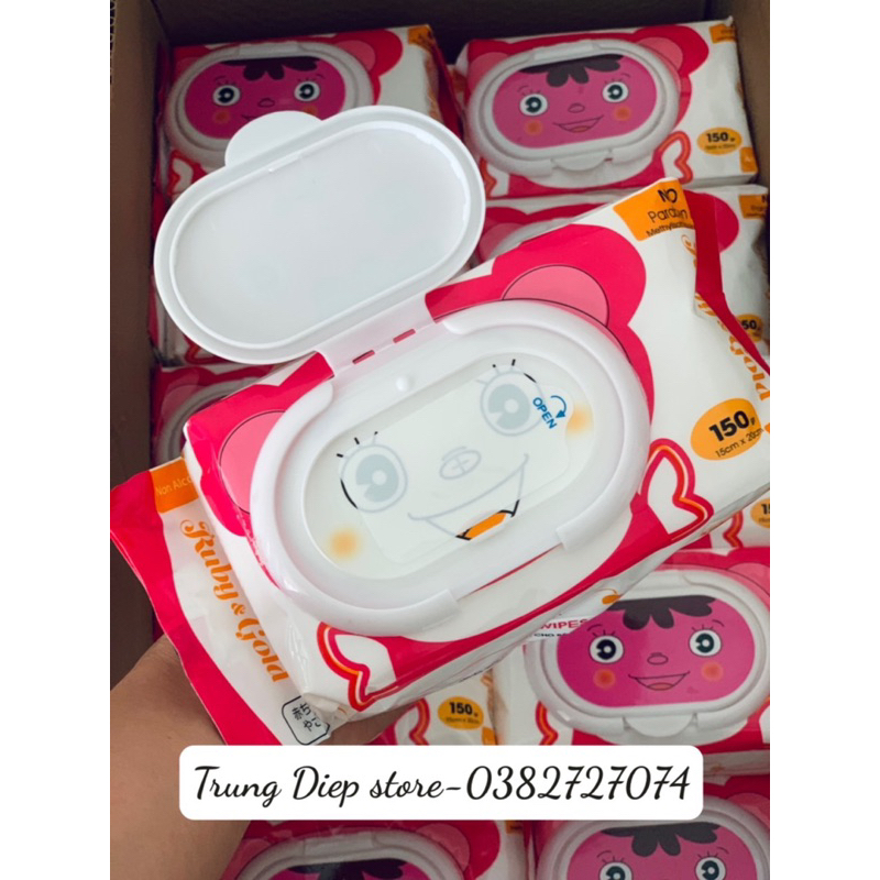 Khăn ướt cao cấp Ruby&Gold nặng 720g