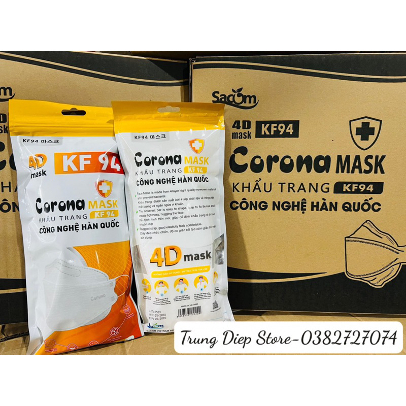 Giá sỉ 1 thùng khẩu trang KF94 Corona