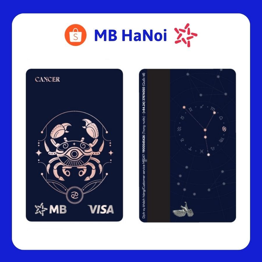 Thẻ MBBank cung Cự giải , Cung Hoàng Đạo