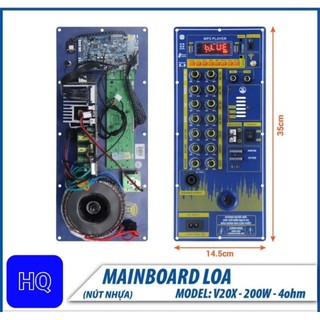 Mạch loa kéo reverb 200w - 14,5x35cm - mẫu đứng