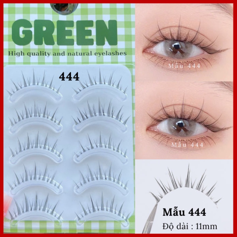 Mi giả gân trong tự nhiên GREEN 5 cặp