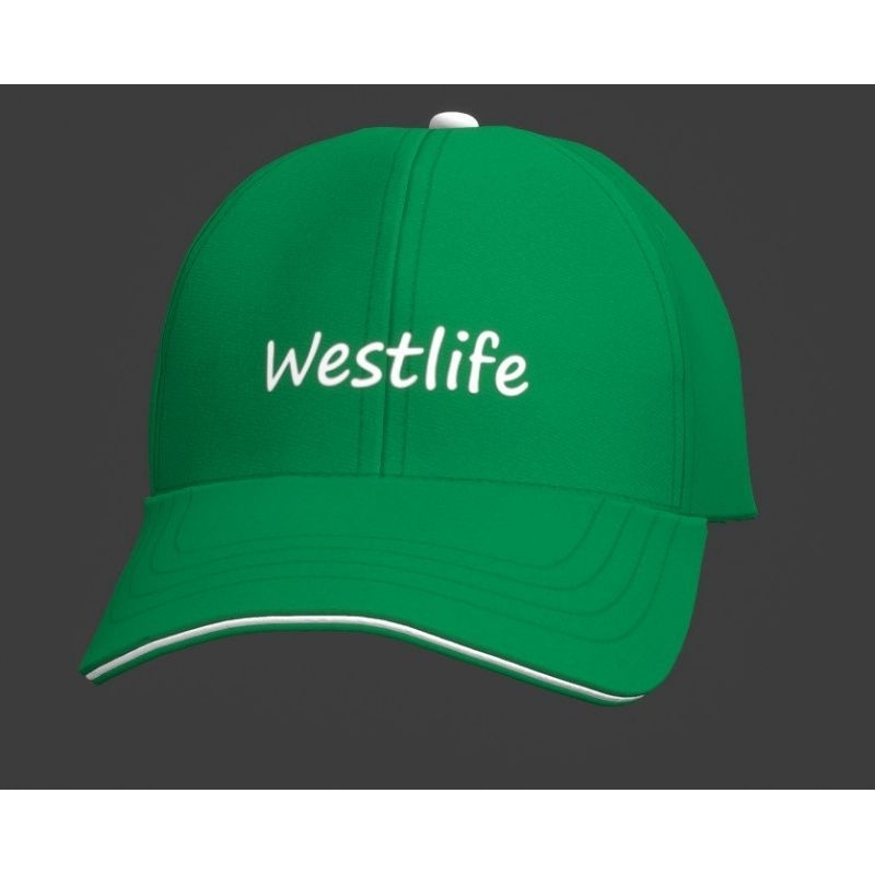 Nón truyền thông liveshow Westlife màu xanh lá