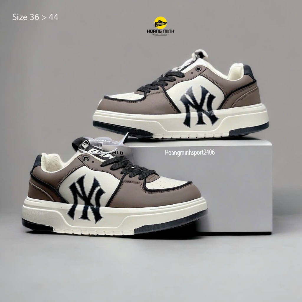 Giày sneakers cổ thấp MLB Chunky full size Nam Nữ Tặng kèm Tất
