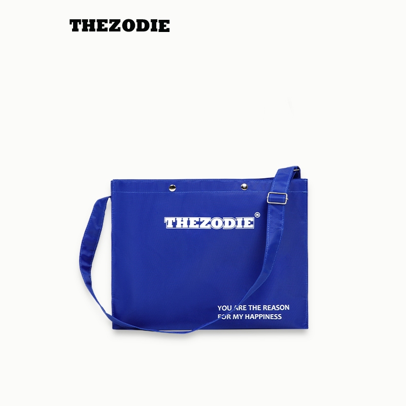 Túi đeo chéo chất vải màu xanh YATRFMH - THEZODIE