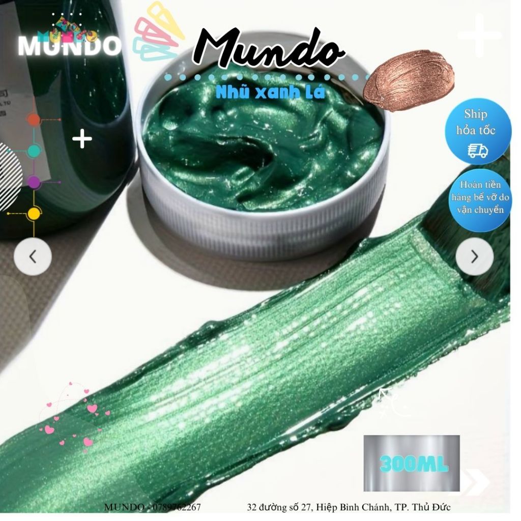 Màu Tô Tượng Nhũ Vàng, Nhũ Bạc 300ml, Màu Vẽ Tranh Tường, Trang Trí Trên Mọi Chất Liệu