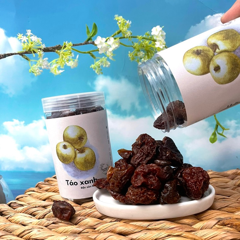 Táo xanh sấy dẻo - chua ngọt tự nhiên- sấy mộc không đường