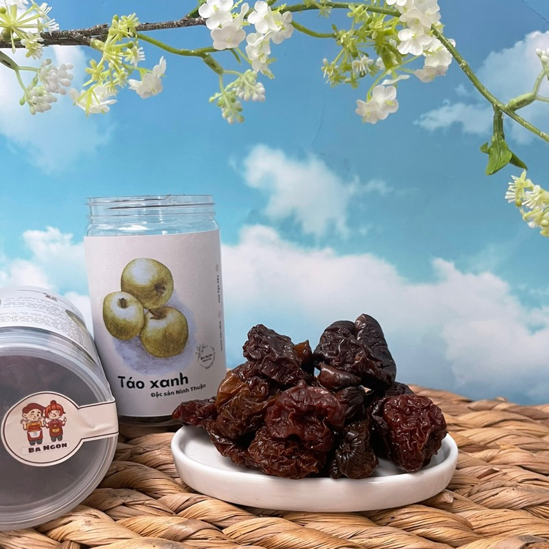 Táo xanh sấy dẻo - chua ngọt tự nhiên- sấy mộc không đường