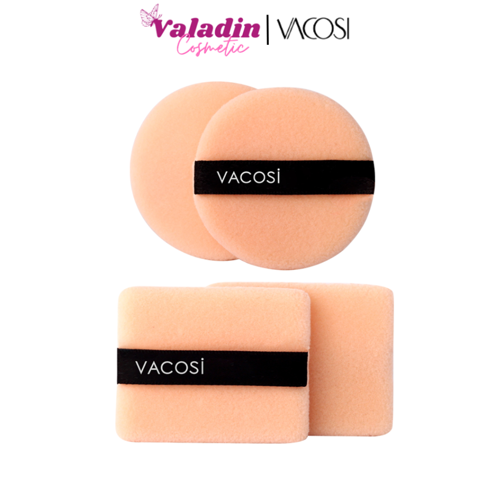 Bông phấn khô Vacosi BP01/BP02 (Bịch 2 cái) - Bông phấn trang điểm