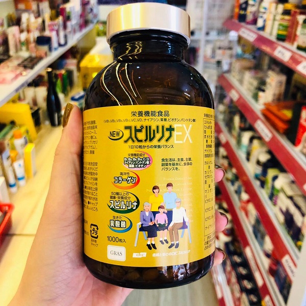 Tảo xoắn cao cấp Spirulina EX Nhật Bản