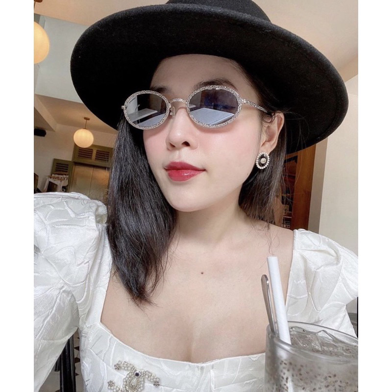Kính mắt Trời Trang -GỌNG OVAL hàng siêu đẹp