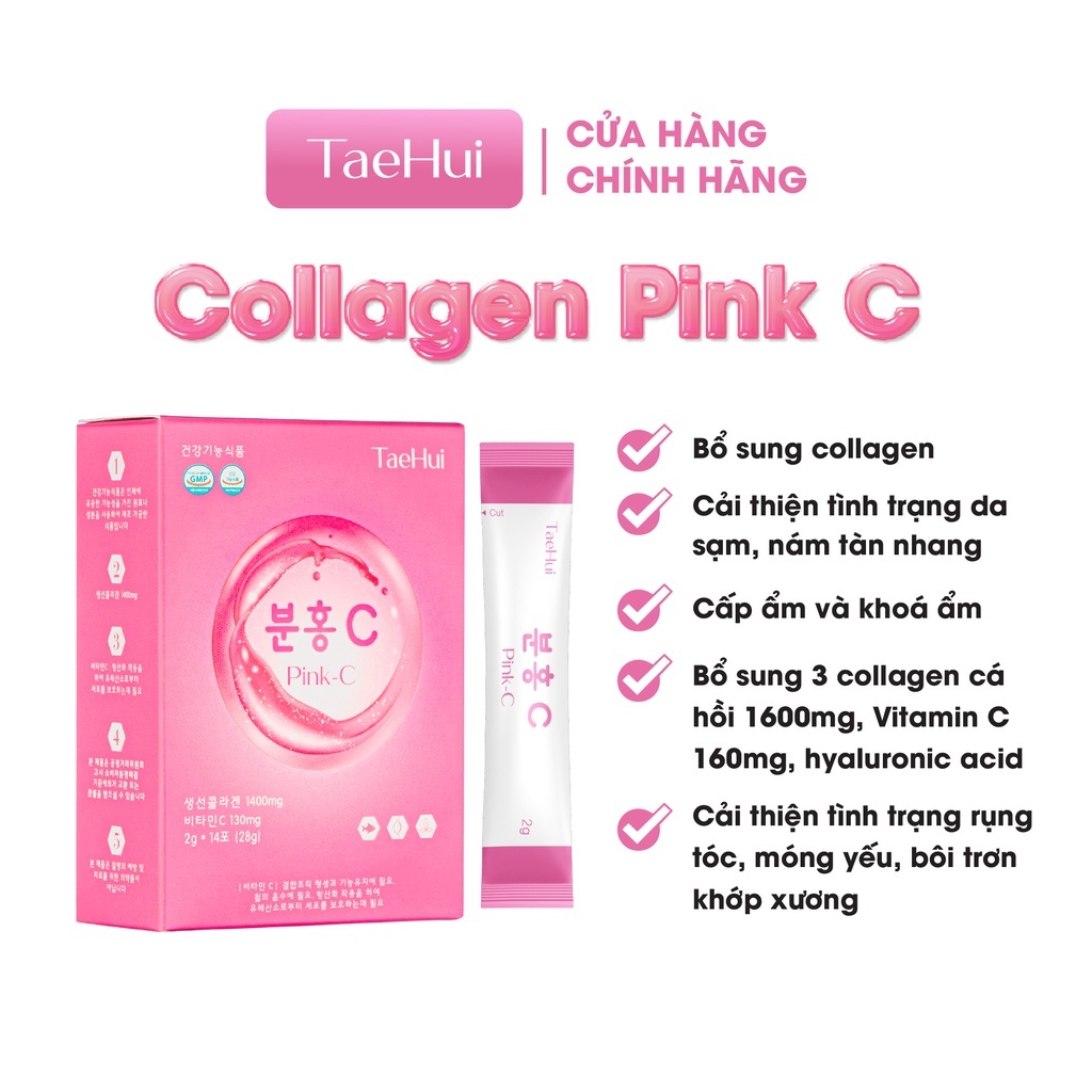 TaeHui Hàn Quốc Pink C hàm lượng 2000mg đẹp da từ Hàn Quốc.