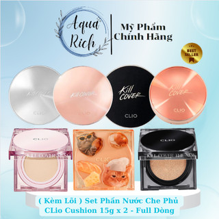 Cushion phấn nước Clio kèm lõi the new - foundwear - kill cover - glow cuhsion - high glow 15g