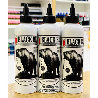 Mực đen black bear sử dụng cho xăm hình nghệ thuật
