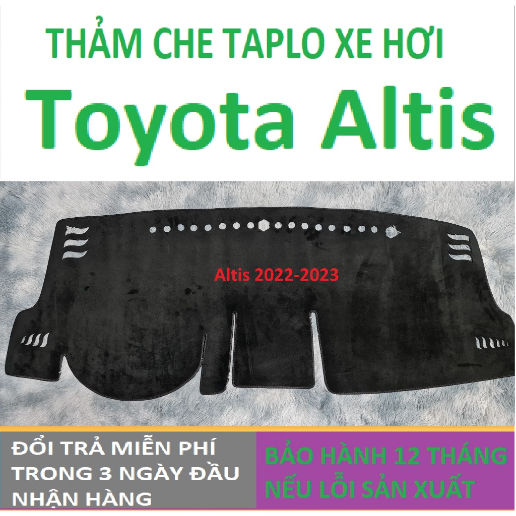 Thảm Taplo Toyota Altis,Thảm Lót Taplo Xe Hơi Cao Cấp Hàng 3 Lớp Có Chống Trượt,Da Đẹp Bảo Hành 12 Tháng