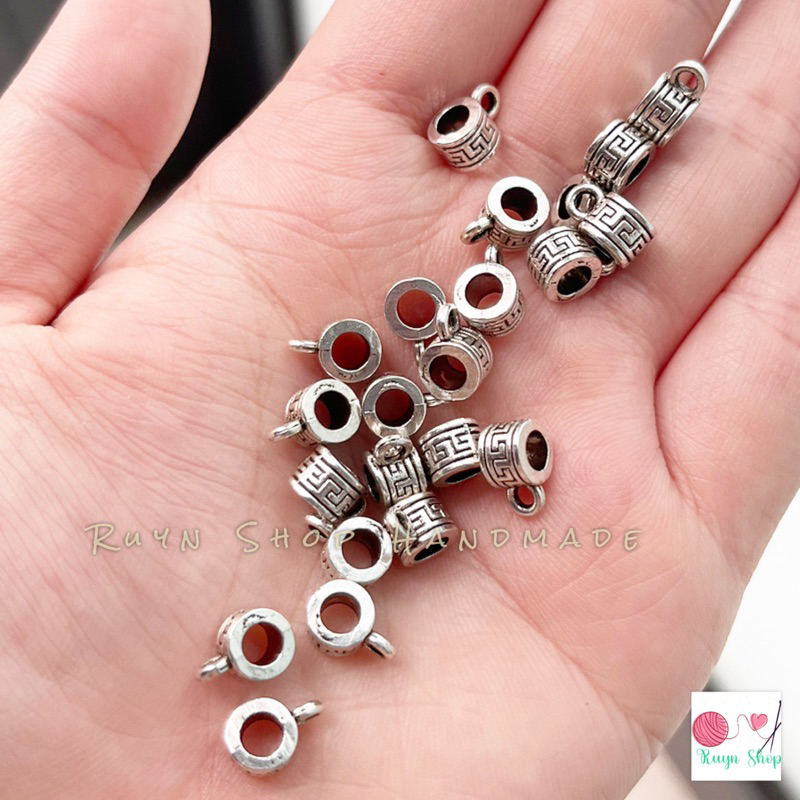 20 ống lùa kiểu xi bạc làm nguyên liệu handmade