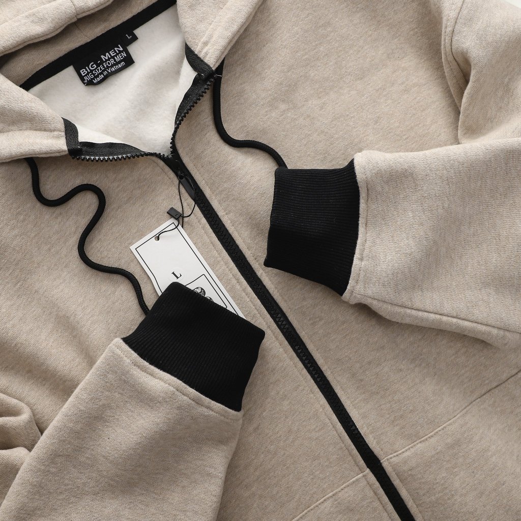 Áo khoác nỉ bigsize nam nhiều màu thời trang cỡ đại < 140kg