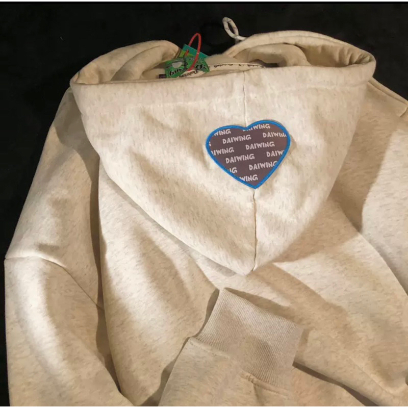 Áo Hoodie xám nỉ bông Daiwing cao cấp siêu dày Unisex