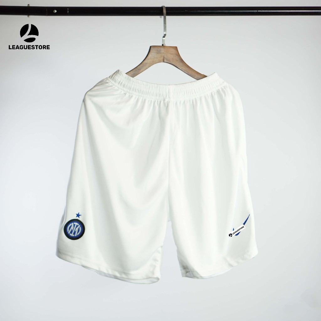 Bộ đá bóng Inter Milan Leaguestore - quần áo bóng đá thể thao nam sân khách màu trắng 23-24 form âu