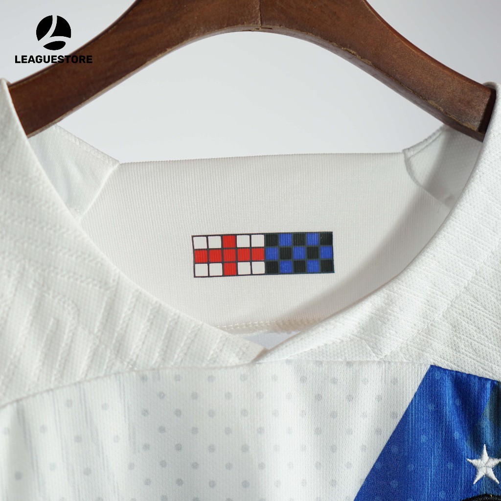 Bộ đá bóng Inter Milan Leaguestore - quần áo bóng đá thể thao nam sân khách màu trắng 23-24 form âu