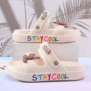  Dép Bánh Mì Nữ Dép Sandal Có Quai Hậu Đi Mưa Nâng Đế 3cm Chất Liệu Eva Kiểu Dáng Thời Trang CVTA 