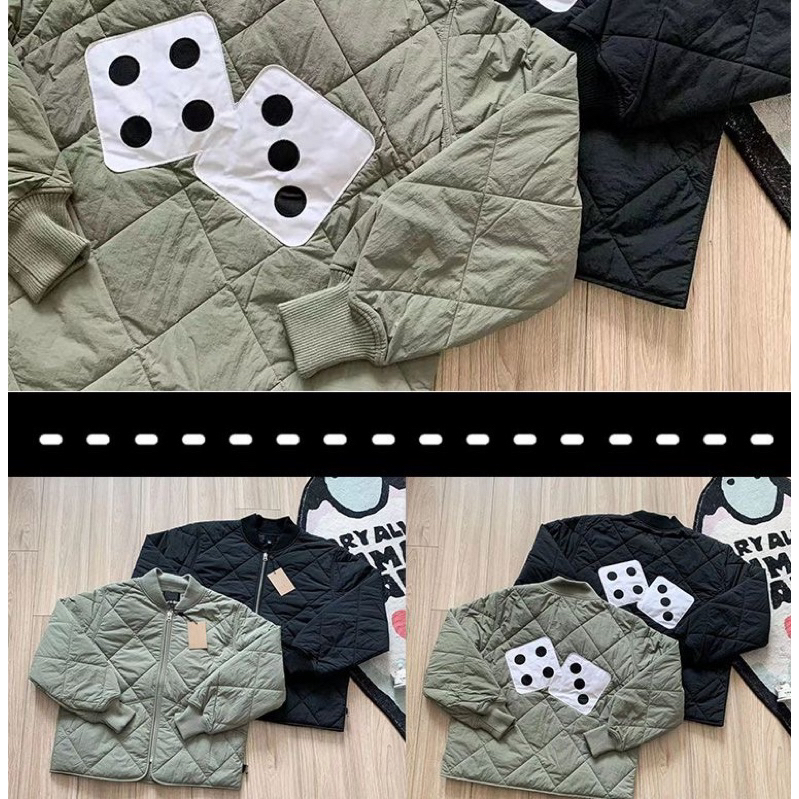 STUSSY DICE BOMBER 22FW - Áo khoác bông xúc xắc unisex