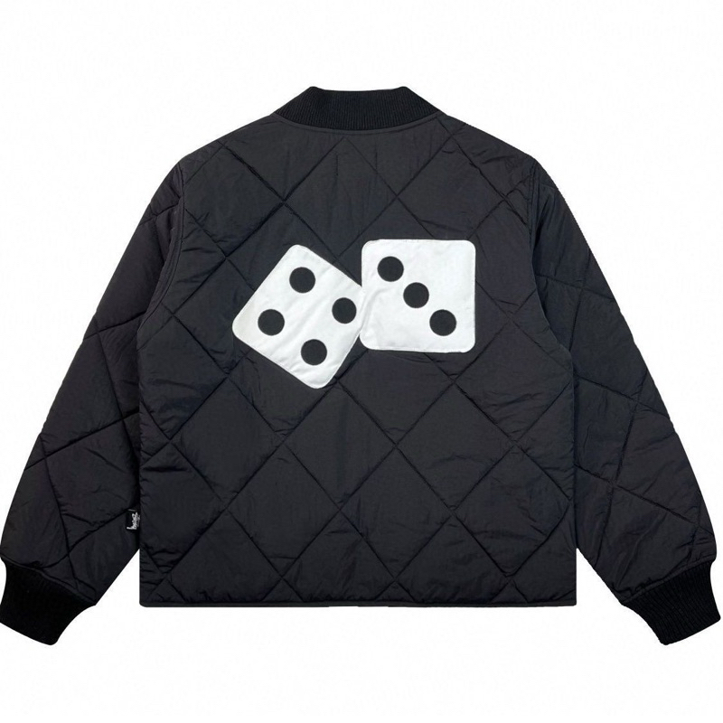 STUSSY DICE BOMBER 22FW - Áo khoác bông xúc xắc unisex