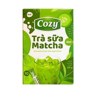 Hộp trà sữa matcha cozy 3 in 1