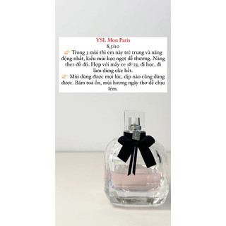 [Sale] NƯỚC HOA MON PARIS EDP