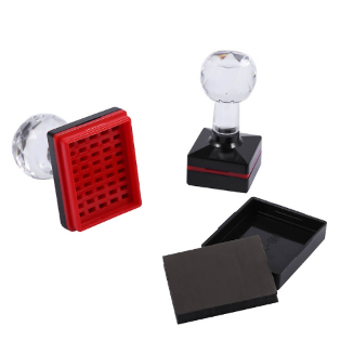 Phôi Dấu, Cán Dấu Flash Hình Chữ Nhật (Đệm Cao Su 7mm)
